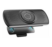 Kit Mains Libres pour Voiture Bluetooth 5.0 Haut-Parleur ,Micro Intégré avec Clip Support du GPS, Musique Slot Carte TF Reconnexion
