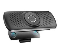 Kit Mains Libres pour Voiture Bluetooth 5.0 Haut-Parleur Micro Intégré avec Clip Support du GPS, Musique Slot Carte TF Reconnexion