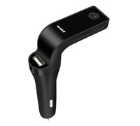 Kit Mains Libres pour Voiture - Transmetteur FM Type Radio Lecteur MP3 | Appareil de Connexion Audio pour Voiture, Transmetteur FM Pratique pour la Diffusion de Musique sans Fil, F