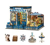 Kit maison de poupée miniature en bois 3D avec lumière LED Cadeau créatif pour amis et parents