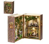 Kit Maison Miniature DIY Cottage Mini Fantasy Magic Series No-Cut Paper Accessories Flip-Flop Designs 1:100 Scale Creative Woodcrafts Toys (Le Pays des Arbres)