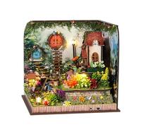 Kit Maison Miniature - Petite Maison Artisanale,Kit de Construction pour Librairie, Bibliothèque, Vacances, Salle de Classe, Décoration d'Étagère,