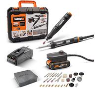 Kit MakerX Outil rotatif + fer à souder 20 V WORX PowerShare WX988-1 batterie de 2 Ah avec indicateur, 1 chargeur