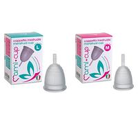 Kit Mamicup® Cuope Menstruelle M+L Transparent en Silicone de Qualité Médicale Certifié par la FDA, Meilleure Alternative aux Tampon