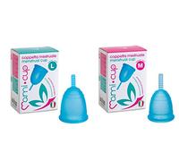 Kit Mamicup® Cuope Menstruelle M+L Turquoise en Silicone de Qualité Médicale Certifié par la FDA, Meilleure Alternative aux Tampon