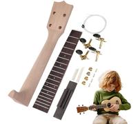 Kit manche pour ukulélé - Kit pour construire guitare ukulélé | Outils pour l'installation du manche en bois « Ukulélé » avec manuel de montage (français non garanti)