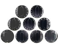 Kit manettes, kit boutons rotatifs, boutons universels pour four 7 pièces, noir, cuisinière