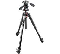 Manfrotto MK190XPRO3-3W Kit Trépied en Aluminium 3 Sections + Rotule 3 Dimensions Noir