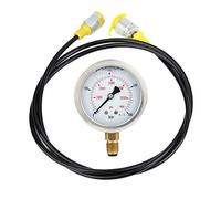 Kit Manomètre Hydraulique Testeur Pression Hydraulique M16*2-BSP1/4 0~400BAR/6000PSI Jauge Test Pression Tuyau 1,5 m