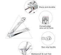 Kit Manucre Pedicure Coupe Ongle Professionnel Coupe Cuticule Acier Inoxydable Trousse Manucure Pedicure Set De 23pcs Avec Exquis La Boîte (Rose/Argent)