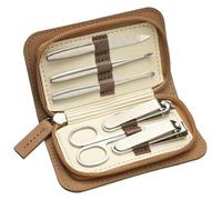 Kit Manucre Pedicure, Set de Manucure, Ensemble complet de 6 outils spéciaux for manucure et ongles, exfoliant et cure-oreilles