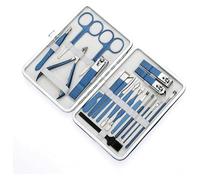 Kit Manucre Pedicure, Set de Manucure, Ensemble de 18 outils de réparation et d'amélioration des ongles, ensemble de coupe-ongles(D)