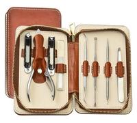 Kit Manucre Pedicure, Set de Manucure, Ensemble de coupe-ongles en acier inoxydable, ensemble de manucure 8 pièces