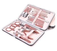 Kit Manucre Pedicure, Set de Manucure, Ensemble d'outils de coupe-ongles en acier inoxydable, pince multifonction for pédicure, doigts et orteils