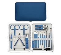 Kit Manucre Pedicure, Set de Manucure, Kit coupe-ongles pédicure lime ciseaux en acier inoxydable