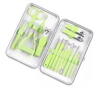 Kit Manucre Pedicure, Set de Manucure, Kit d'outils for ongles, pince à cuticules et ciseaux en acier inoxydable