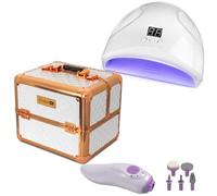 Kit Manucure Eco Excellent Pro Avec Lampe Uv Led, Ponceuse Ongles Et Valise Multicolore