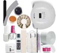 Kit Manucure N°19: Modelage Faux Ongles Avec Gel Uv Monophase 3 En 1 Et Capsules Multicolore