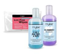 Kit Manucure & Pédicure Salon, Solution De Préparation & Nettoyage Nail Prep & Wipe, Dissolvant Gel Remover Et Lingettes