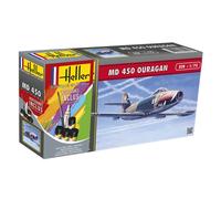 Kit Maquette Avion - HELLER - MD450 Ouragan - Échelle 1/72 - Plastique - Intérieur