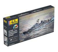 HELLER Kit maquette bateau Victor Schoelcher – Échelle 1/400 – 129 pièces
