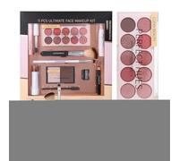 Kit Maquillage Complet | Set de Maquillage du Visage pour Femmes - 11 Pièces Pinceaux Rouge À Lèvres Mascara Highlighter Corrector Pour Femmes Débutantes Rencontres Vacances Halloween Fêtes