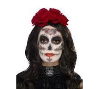 Kit Maquillage Glamour Avec Faux Cils Et Bijoux Femme Dia De Los Muertos Taille Unique Multicolore