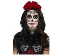 Kit Maquillage Glamour Avec Faux Cils Et Bijoux Femme Dia De Los Muertos Taille Unique Multicolore