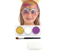 Kit maquillage licorne avec pinceau et éponge fille - Violet / parme