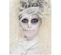 Smiffys Kit effets spéciaux momie, latex liquide & chair horreur 28,3ml, bandage, crayons rouge, blanc & noir Halloween