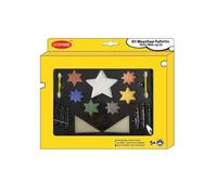 Kit Maquillage Paillettes Étoiles Avec Accessoires Blanc