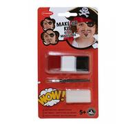 Kit Maquillage Pirate Avec Pinceau Et Éponge Enfant Noir