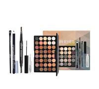 Kit Maquillage Tout-En-Un, Complet Makeup Set avec 40 Couleurs Palette de Fards à Paupières Mascara Eyeliner Crayon à Sourcils et Pinceau, Coffret Maquillage Cosmétique Yeux pour Filles Femmes