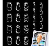 Kit marque-page fleur séchée transparent | fleur marque-page fabricant clair pressé signet | Signet floral clair pour le club de lecture scolaire