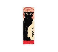 Kit Marque-page Point de Croix DMC Le Chat Noir (Steinlen)(...) -