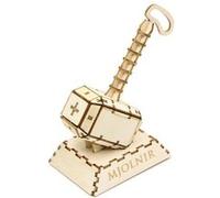 Kit Marvel Thor 3D Wood Model - Mjolnir Multicolore G