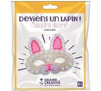 Kit masque en feutrine à décorer - Lapin - Graine Créative Multicolore G