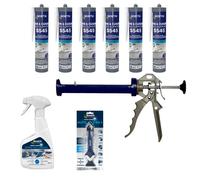 Kit mastic sanitaire silicone blanc 300ml- BOSTIK PROMO-LOT011