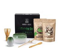 Kit matcha avec matcha premium, accessoires bambou et ceramique Hayashi
