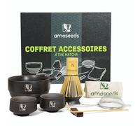 Kit Matcha Complet | 9 pièce dont Bol, Tasses, Tamis, Fouet | Livret OFFERT