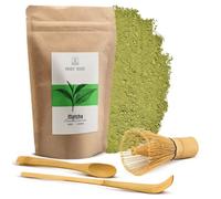 Kit Matcha Mary Rose 100g Accessoires en Bambou - Fouet à thé Chasen Cuillères Chashaku