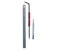 Kit mécanicien - OUTIFRANCE - Règle inox 20cm - Pointeau - Pointe à tracer