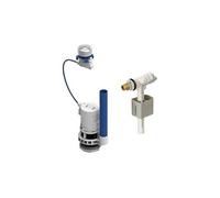 Kit mécanismeet robinet flotteur pour réservoir WC ROUSSEAU Embout laiton Hauteur régla