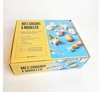 Kit Mes grigris à modeler: Réalisez 4 porte-bonheur kawaï en argile autodurcissante