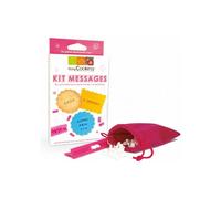 Kit Messages pour biscuits - SCRAPCOOKING - Fuchsia - 85 caractères - Sac en velours inclus - Pratique