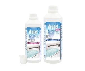 Kit Metacril Idronet 500ml + Idronet Shock 1Lt + doseur gradué, pour Le Nettoyage des systèmes de baignoires balnéo