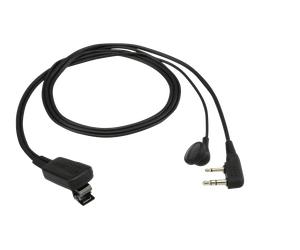 Kit micro-oreillette Kenwood EMC-11W Kit mains libres avec microphone pour Kenwood 2 pins