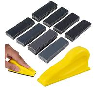 Kit micro ponceuse Eumy 80 pièces 3,5 x 1 mini détails outil de ponçage à main humide Sagro à sec de 80 à 800 Grant SCHEDAPER pour petits projets espaces étroits finition
