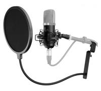 Kit Microphone Condensateur avec Suspension Filtre Anti-Pop Studio Chant Podcast