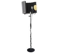Kit Microphone Condensateur avec Trepied Micro Filtre Absorbeur Anti-Pop Studio